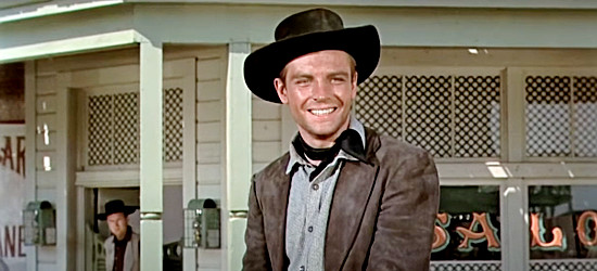 Grant Williams as Chet Swann, Rufus Henshaw's hired gun in Red Sundown (1956)
