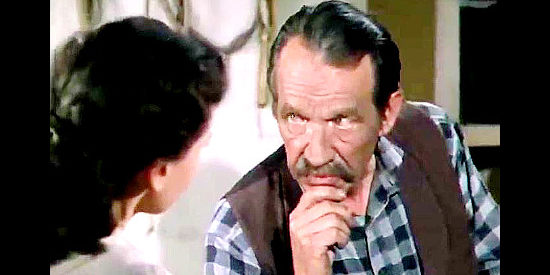 Hank Patterson as Sam Lawrence, a gunmaker telling his daughter about Fremont's planned visit in California Conquest (1952)