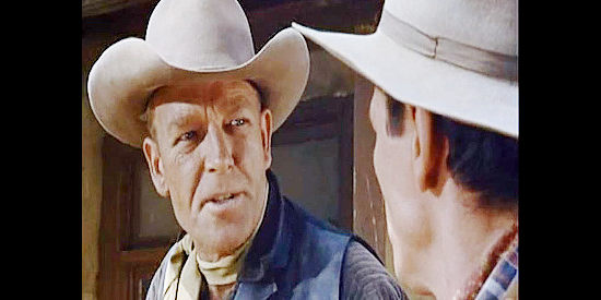 James Millican as Dan Marady, giving orders to Pinto (Charles Bronson) in Riding Shotgun (1954)
