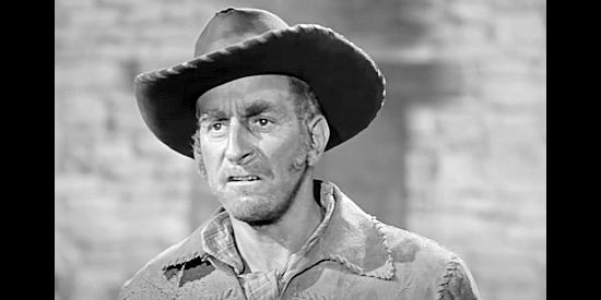 Jeff Corey as Joe Harmony, a cavalry scout urging Capt. Lance to kill Tucsos in Only the Valiant (1951)