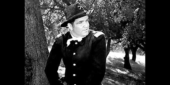 John Cliff as the Union lieutenant on the search for the stage robbers in The Legend of Tom Dooley (1959)