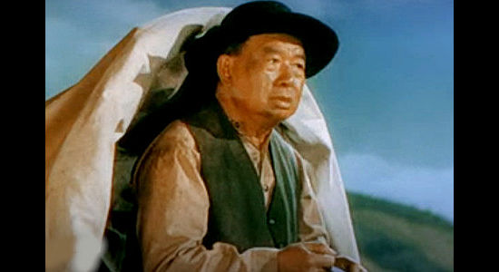 Lee Tung Foo as Ling, Jim Redfern's trusted trail cook in The Cariboo Trail (1950)