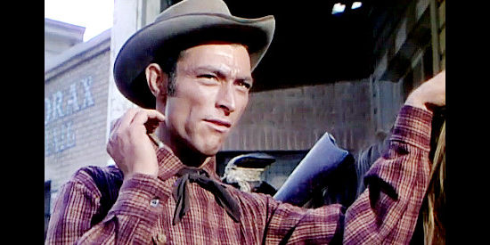 Lee Van Cleef as Marv, one of Sheriff Murchoree's deputies in Tumbleweed (1953)