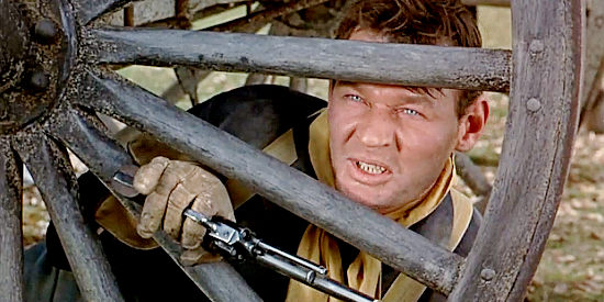 Leo Gordon as Vogel, a trouble-making soldier on Benson's detail in Seventh Cavalry (1956)