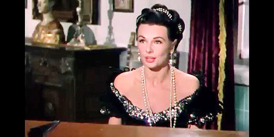 Lisa Ferraday as Helena de Gagarine, conspiring to claim put part of California under Russian control in California Conquest (1952)