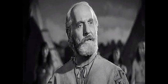 Moroni Olsen as Sam Houston, arguing against violence and for the annexation of Texas while living with Indians in Lone Star (1952)