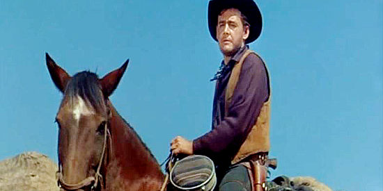 Myron Healey as Charlie Bennett, looking for the man who killed his twin brother Phil in Cole Younger, Gunfighter (1958)