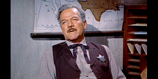 Paul Birch as Kenyon, the crooked sheriff who underestimates O'Mara's knack for survival in Ride Clear of Diablo (1954)