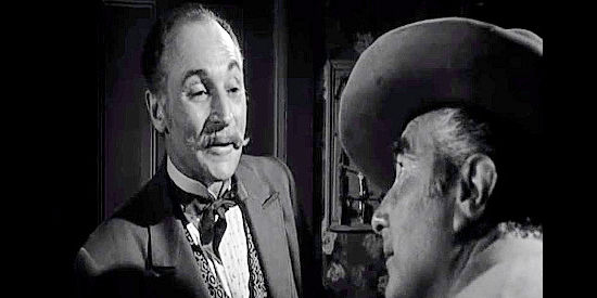 Peter Brocco as Harper, the hotel manager Flytrap works for in Black Patch (1957)