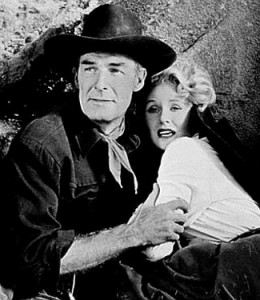 Randolph Scott as Jeff Kincaid and Lucille Norman as Susan Mitchell in ...