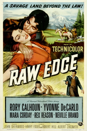 Raw Edge (1956) poster
