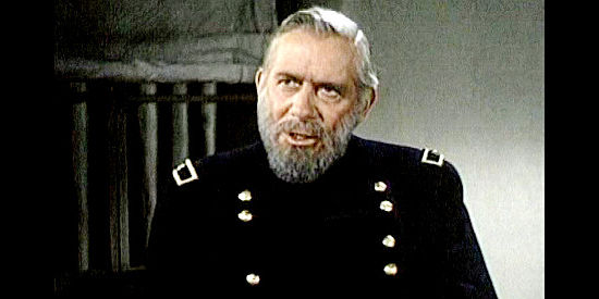 Ray Collins as Brig. Gen. Stone, the commander trying to stir up an Indian war to help the South in Column South (1953)