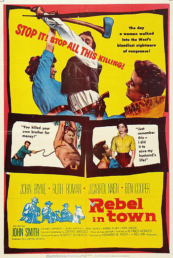 Rebel in Town (1956) poster