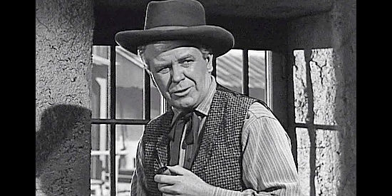 Regis Toomey as Jim O'Hara, the one ally Rick Martin still has in the town of Casper in Top Gun (1955)