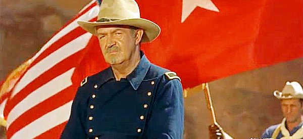 Robert Burton as Gen. Crook, leading the expedition to capture Geronimo and his men in Taza, Son of Cochise (1954)