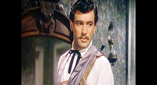 Rock Hudson as John Wesley Hardin, forever dreaming of a life different than the one he leads in The Lawless Breed (1953)