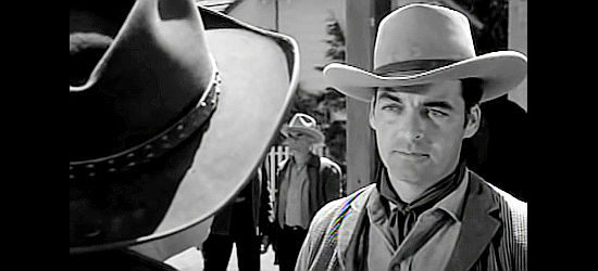 Rory Calhoun, a man tired of fighting Indians in Ride Out for Revenge (1957)