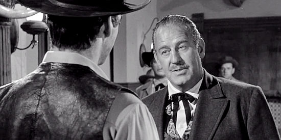 Roy Barcroft as Ed Sandlin, one of the men responsible for the death to Domino's dad in The Domino Kid (1957)