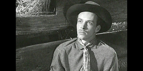 Skip Homeier as Hunt Bromley, the young man eager to prove he's as fast as Jimmy Ringo in The Gunfighter (1950)