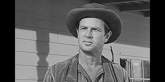 Sterling Hayden as Rick Martin, returning to warn a town where he's no longer wanted in Top Gun (1955)