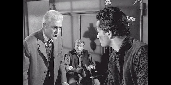 Sydney Smith as Van Steeden, the banker trying to get the Mitchells an extension on their loan in Fury at Showdown (1957)