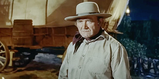 Tex Terry as Brizzard, a troublemaker among the wagon train settlers in The Oregon Trail (1959)