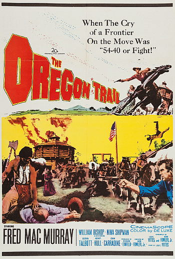 The Oregon Trail (1959) poster