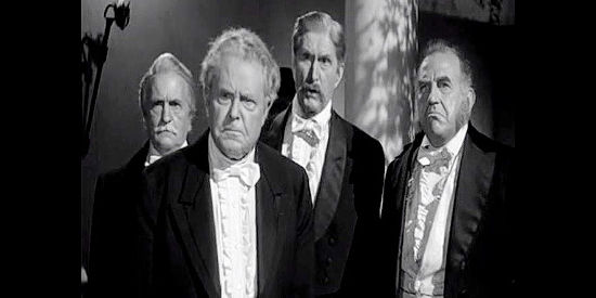 The Texas politicians, including Lucius Cook as Seth Moulton, William Garnum as Tom Crockett, Russell Simpson as Maynard Cole and Ed Begley as Sen. Anthony Dummet in Lone Star (1952)