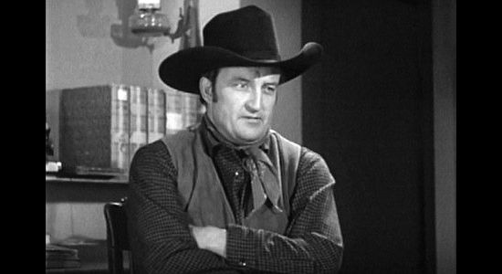 Tom Monroe as Jake, Kroger's right-hand man in doing dirty deeds in The Homesteaders (1953)