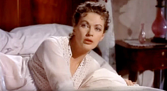Yvonne De Carlo as Amantha Starr, the morning after surrendering to Hamish in Band of Angels (1957)