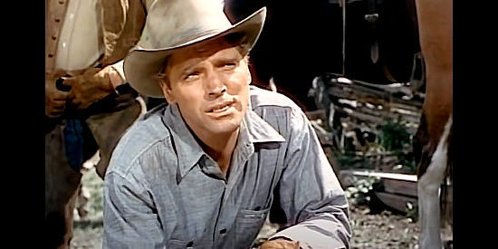 Burt Lancaster as Owen Daybright, dedicated foreman on the Strobie ranch in Vengeance Valley (1951)