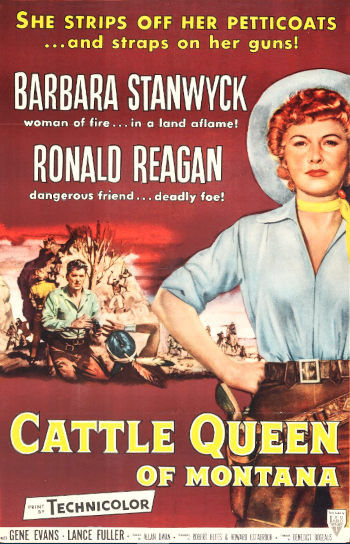 Cattle Queen of Montana (1954) poster