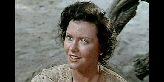 Helen Wescott as Ann McKeever, fearful of how other whites will treat her after her time as a Cheyenne captive in The Charge at Feather River (1953)