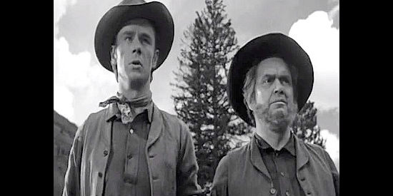 Marshall Thompson as rod MacDougall and Rhys Williams as Scotty MacDougal, trying to negotiate for use of part of Sweet Meadows in Devil's Doorway (1950)