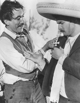 Anthony Quinn as Eufemio Zapata and Marlon Brando as Emiliano Zapata in Viva Zapata (1952)