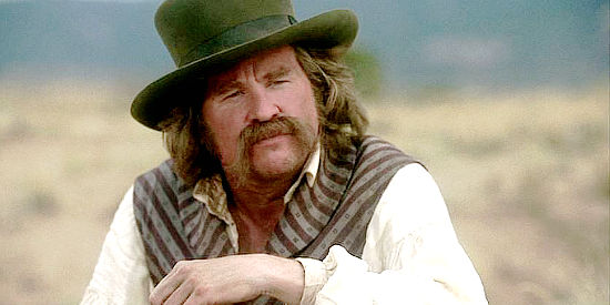 Val Kilmer as Inish Scull, setting out alone to rescue a prized horse in Comanche Moon (2008)