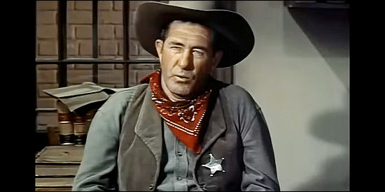 Fred Graham as Chalky, one of Plummer's hired guns in Thunder Over Arizona (1956)