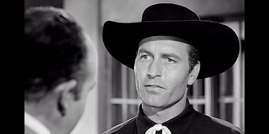 George Montgomery as Matt Sloane, determined to bring the Ringo gang to justice in Toughest Gun in Tombstone (1958)