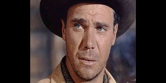 John Doucette as Butch Cassidy, a member of the outlaw gang in Texas Rangers (1951)