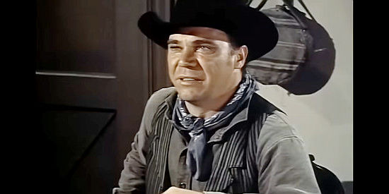 John Doucette as Deputy Rand, one of Plummer's hired guns in Thunder Over Arizona (1956)