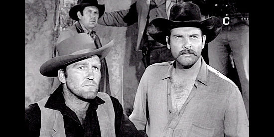 Lane Bradford as Curly Bill Brosius (left) with one of his outlaw buddies in Toughest Gun in Tombstone (1958)