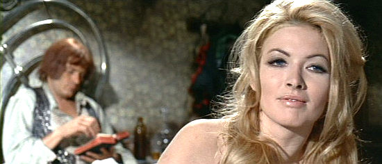 Linda Veras as Jane, Banjo's lover, dreaming of life in Paris in Sabata (1969)