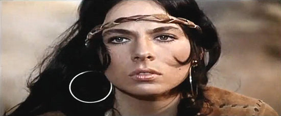 Marilu Tolo as Manila, the Indian girl Jack rescues in Roy Colt and Winchester Jack (1970)