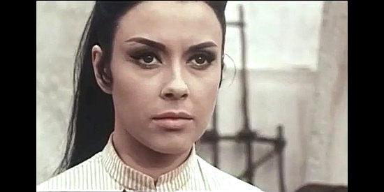 Monica Randall as Rosita Latimore, forced into exile and robbed of her child in Five Giants from Texas (1966)