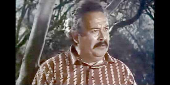 Nacho Galindo as Pancho Gutierrez, a ally of Tim Mallory in Thunder Over Arizona (1956)