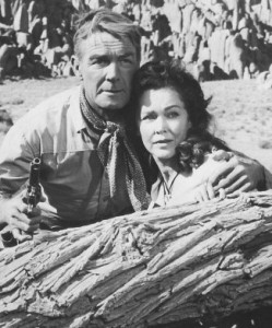 Randolph Scott as Pat Brennan and Maureen O’Sullivan as Doretta Mims in ...