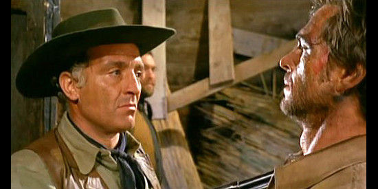 Remo De Angelis as the sheriff with Craig HIll as Clayton in I Want HIm Dead (1968)