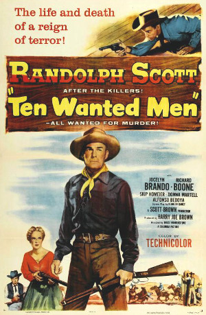 Ten Wanted Men (1955) poster