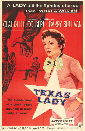 Texas Lady (1955) poster