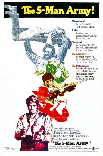The Five Man Army (1969) poster